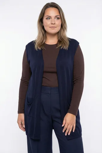 Tumši veste ar kabatām