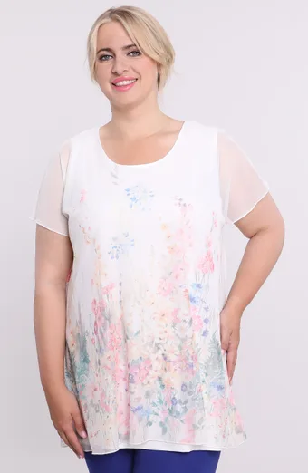 Pelēka svītraina tunika