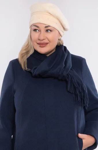 Rozā un gaiši zaļas lapas šalle